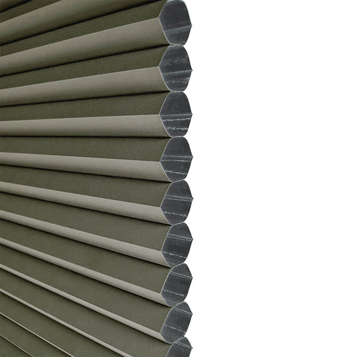 灰褐雙循環上下開合遮光蜂巢簾 (Antique Pewter)