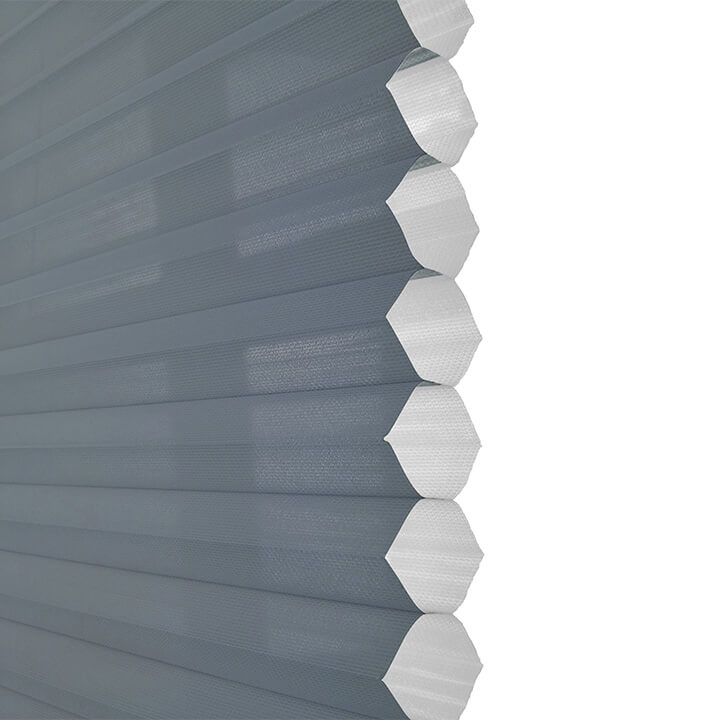 灰藍標準型單循環紗蜂巢簾 (Royal Gray)