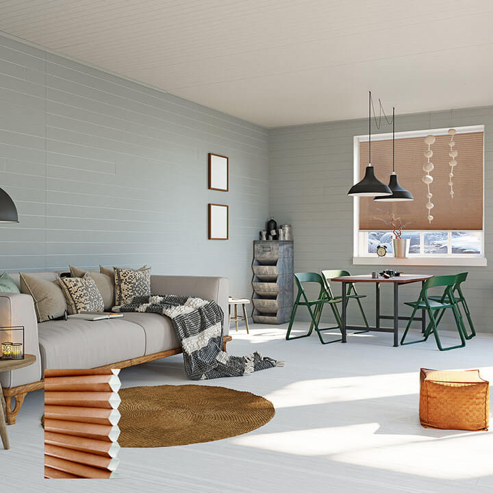 紅陶標準型單循環半透光蜂巢簾 (Terra Cotta)