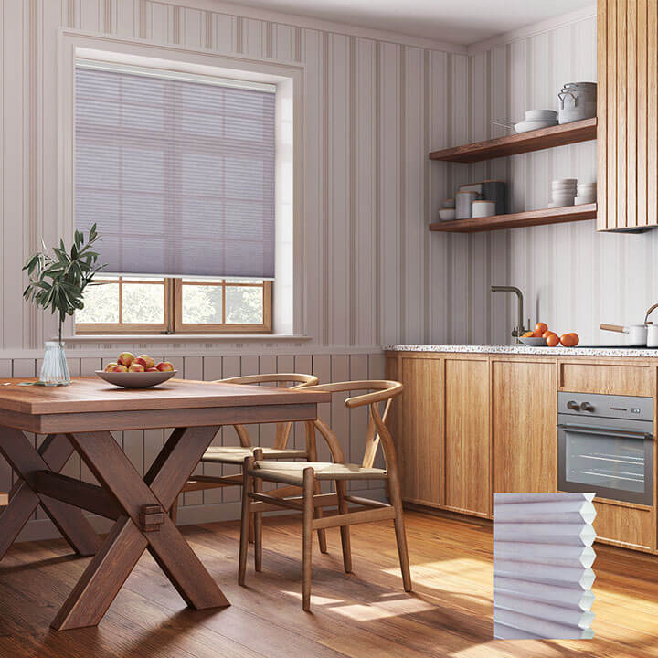 紫藤標準型單循環半透光蜂巢簾 (Wisteria)