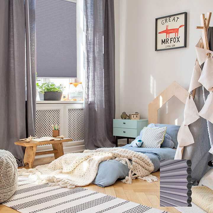 紫藤標準型單循環遮光蜂巢簾 (Wisteria)