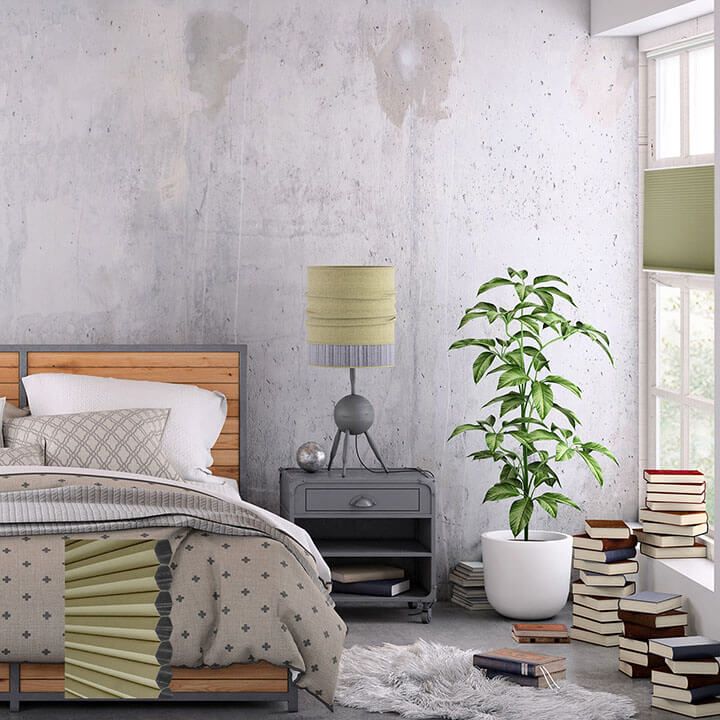 草綠雙循環上下開合遮光蜂巢簾 (Avocado)