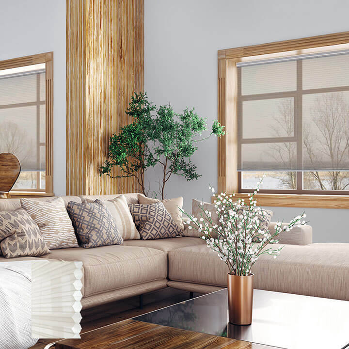 淺粉標準型單循環紗蜂巢簾 (White Dove)