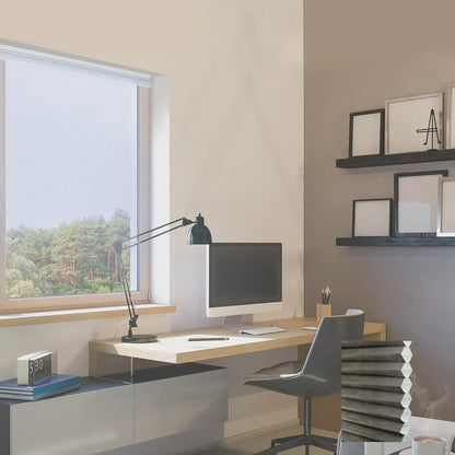 無菸煤雙循環上下開合半透光蜂巢簾 (Anthracite)